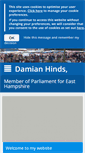 Mobile Screenshot of damianhinds.com